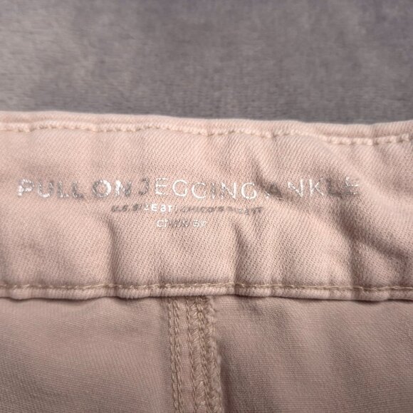 Chico's Womens Pull-On Jegging Ankle Jeans 8T (1) Beige Mid Rise Stretch - Picture 7 of 8